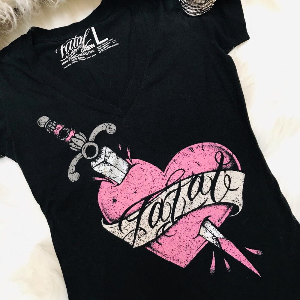 Fatal Crew clothing- V neck tee